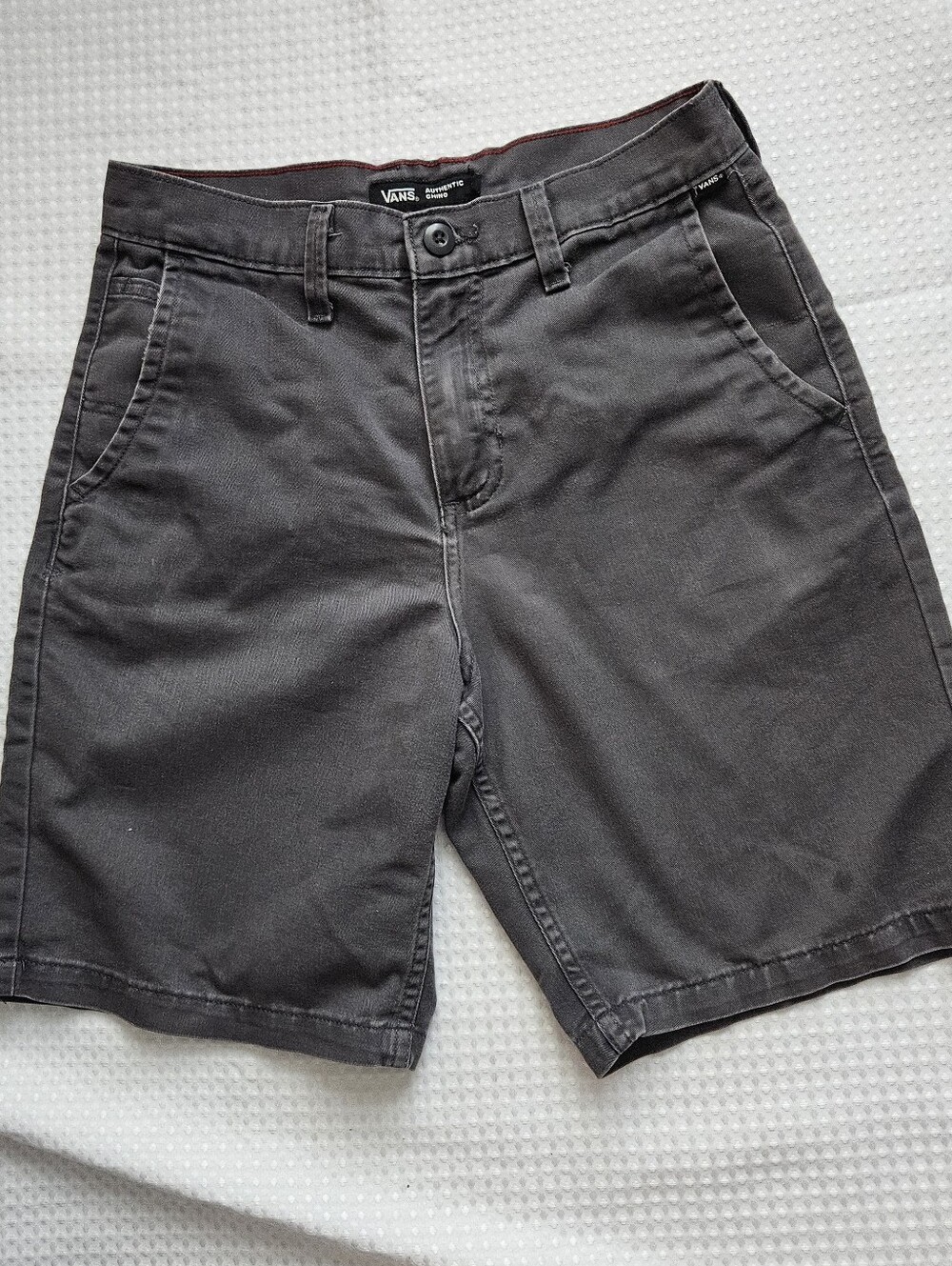 Vans Men's Dark Gray Casual Chino Shorts Size 28
